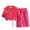 Hot Pink B, variant on THDHVS Toddler Outfits for Girls,Girls Solid Floral Print Round Neck Long Sleeve Sweatshirt Pants Casual 2 Piece Set,Girls' Clothing Sets Hot Pink 0-1 Year