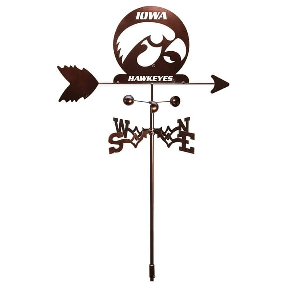 Drevy Iowa UI Hawkeyes Hawkeye Weathervane (Garden Stake Included)