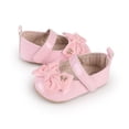 thumbnail image 4 of Yoyauz Baby Girl Mary Jane Shoes Anti Slip Rubber Sole Ballet Slippers Princess Dress Wedding Shoes Newborn Kids Shoes Toddler Shoes（0-12 Month）, 4 of 10