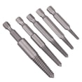 thumbnail image 1 of JUEGO DE RETROVODOR DE TORNILLO, extractor de Tornillo Dañado, 5 piezas de dientes finos fortalas resistencia a la resistencia de desgaste de acero Roto de acero de alta velocidad, 1 of 7
