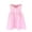 Pink, variant on Coerni Toddler Baby Girls Summer Dress Collared Sleeveless Causal Sundress Button Down Dress Striped Solid Color Dresses