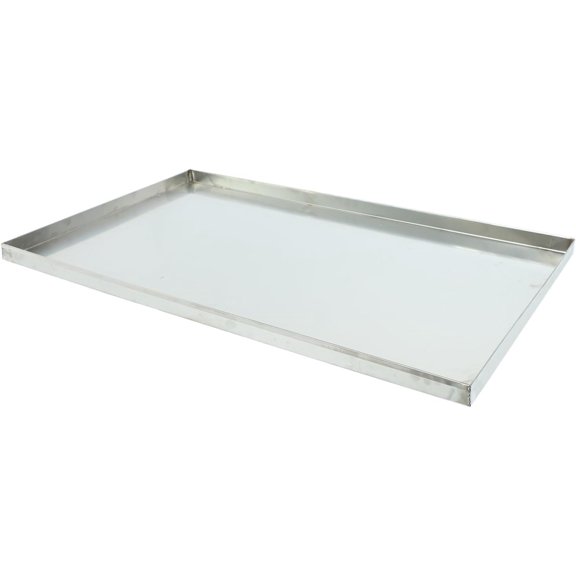 41.1"x26" Stainless Steel Tray Replacement Pan for Pet Cage Dog Crate Kennel, Flat Bottom Tray, Leakproof Line