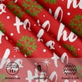 thumbnail image 3 of Nappe de Noël, Ronde 60 Pouces Nappe de Banquet Lavable Flocon de Neige Rouge Hiver Joyeux Noël Housse de Table Décorative pour Réunion Familiale des Fêtes Pique-Nique Salle à Manger, 3 of 7