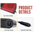 thumbnail image 5 of VicTsing 12V 1000W Portable Car Heater Electric Heating Fan Bracket Type Defogger Defroster with Sucker, 5 of 12