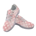 thumbnail image 2 of COEQINE Women Tennis Shoes Fashion Girls Sneakers Work Shoes Lightweight Mens Athletic Sneakers Footwear for Travel Outdoor for Valentine's Day, Pink Heart Graffiti, 2 of 7