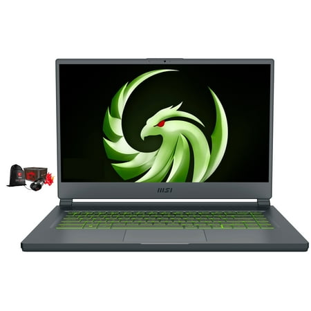 MSI Delta 15 Gaming & Entertainment Laptop (AMD Ryzen 7 5800H 8-Core, 16GB RAM, 2x512GB PCIe SSD RAID 0 (1TB), 15.6" Full HD (1920x1080), AMD RX 6700M, Wifi, Bluetooth, Win 11 Pro) with Loot Box