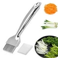 thumbnail image 1 of Meitianfacai Shred Silk The Knife 2024 Stainless Steel Chopped Green Knife Kitchen Vegetable Cutter Sharp Scallion Shredging Cutter Shred Knife Household Multifunction, 1 of 3
