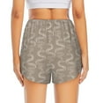thumbnail image 4 of Goofa Hand Drawn Snake Printed Women 2 in 1 Running Shorts,Quick Dry Athletic Workout Shorts,High Waisted Athletic Shorts with Liner Pockets-Small, 4 of 9