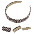 thumbnail image 2 of Unique Bargains 1 Pc Classic Elegant Retro Headband for Women 5.71"x4.92" Beige Khaki Red, 2 of 4