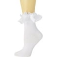 thumbnail image 7 of Women Lace Ankle Socks Ruffle Frilly Cotton Socks Trim Lace,Anklet socks Dress Socks Women or Girls,H04, 7 of 7