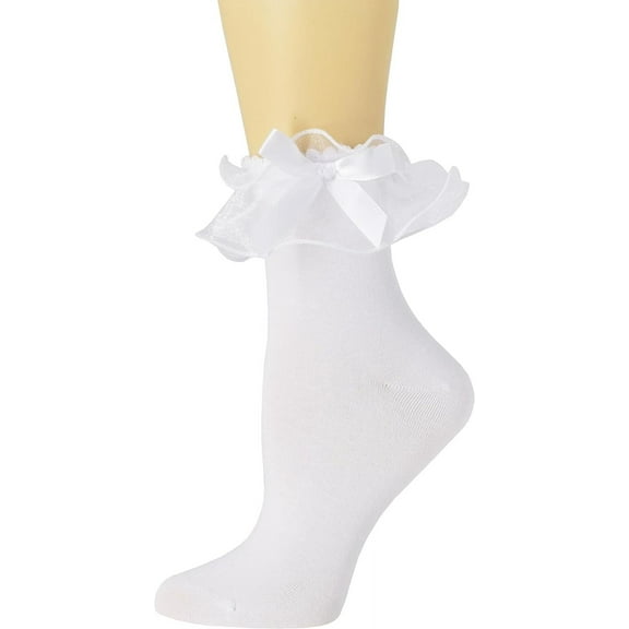 Women Lace Ankle Socks Ruffle Frilly Cotton Socks Trim Lace,Anklet socks Dress Socks Women or Girls,H04
