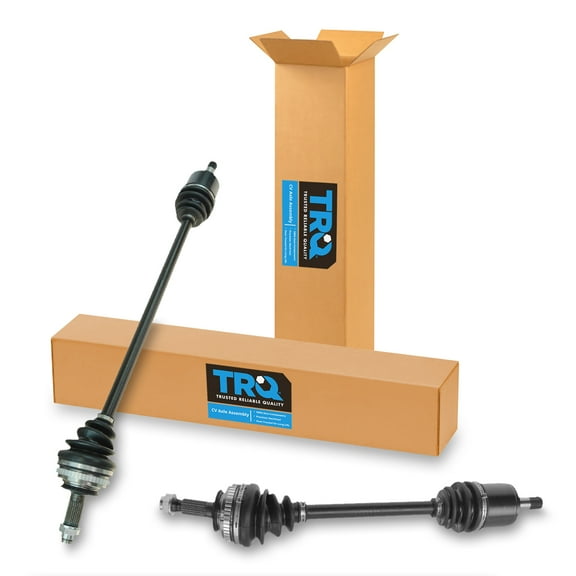 TRQ New Complete CV Axle Shaft Assembly Front Pair Set 2pc for Civic CSA34353 Fits select: 1992-1998 HONDA CIVIC, 2000 HONDA CIVIC EX