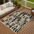 thumbnail image 3 of Addison Rugs Chantille Indoor/Outdoor Transitional Lodge Black Machine Washable Rectangle Rug, 10' x 14', 3 of 8