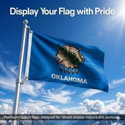 DMSE Oklahoma State Flag, 2ft x 3ft, 100% Polyester 100D Flag UV Resistant