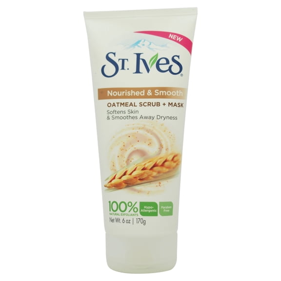 St. Ives Gentle Smoothing Face Scrub and Mask Oatmeal 6 oz