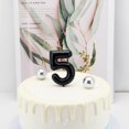thumbnail image 4 of Hltser Birthday Candles Numbers 2.36 inch Party Cake Topper 1 Piece (Brown  Number 6), 4 of 6