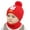 Red, variant on FAOWME Baby Kids Boy Girl Pompom Hat Winter Warm Knit Bobble Beaniess Cartoon Cap Scarf Set Red One Size