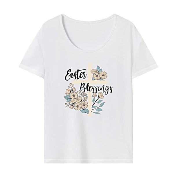 Camiseta de mujer con cuello redondo, ropa de moda, camisetas de verano para viaje de oficina S