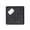 Black, variant on MakerFlo Laserette Leatherette Bottle Opener Coaster, Laser Engraving Blank with Magnet, Rawhide, Case of 12