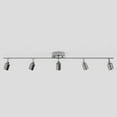 thumbnail image 5 of Shura Brushed Nickel 5-Light Track Light with Rotatable Heads, Integrated LED Bulbs, 3000K, 5 of 8