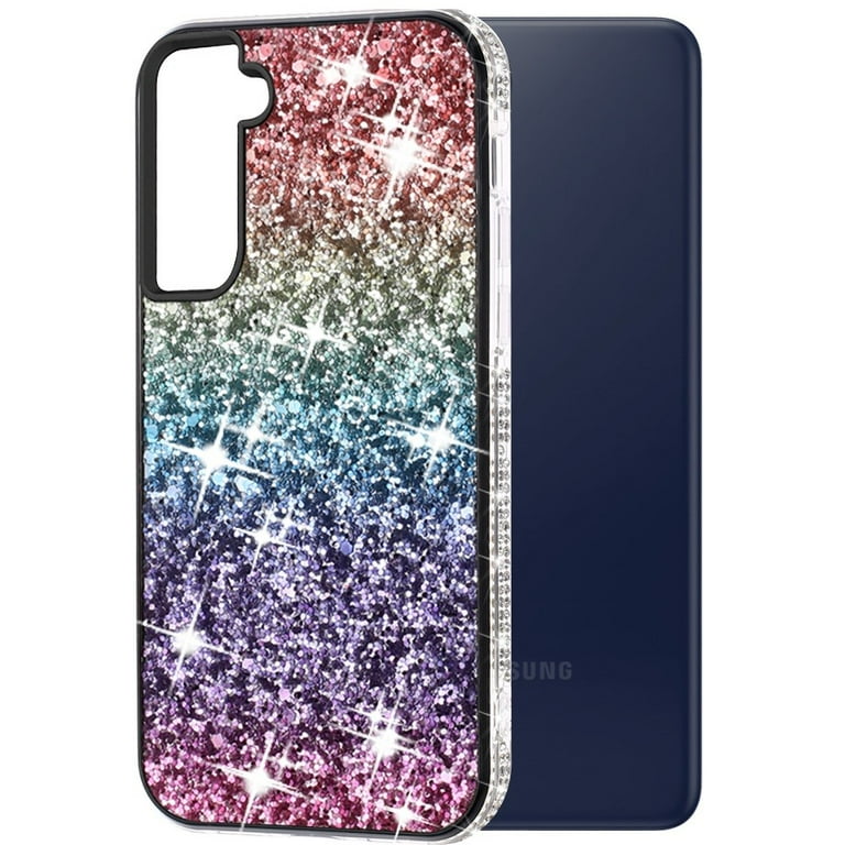 Samsung Galaxy S23 Plus Case, Rosebono Hybrid Glitter Sparkle Transparent  Colorful Gradient TPU Skin Cover Protection Case For Samsung Galaxy S23  Plus (Blue/Purple) 