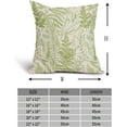 thumbnail image 2 of Lime Green Plant Pillow Covers 18X18 Inch Herbs Botanical Fern Vintage Leaves Floral Decorative Pillow Cases Set of 2 Cotton Linen Throw Pillows Farmhouse Home Decor For Sofa Couch Cushion Outdoor, 2 of 6