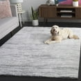 thumbnail image 3 of SAFAVIEH Tahoe Leann Distressed Shag Area Rug, Ivory/Gray, 4' x 6', 3 of 8