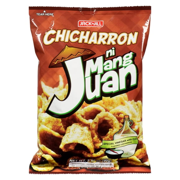 Jack n 'Jill Chicharron ni Mang Juan (Vinaigre et Chili) Poids Net - 90 g