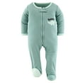 thumbnail image 3 of The Peanutshell Sleep n Play Footed Baby Pajamas Sleepwear Set, Newborn, Green Dino, 3-Pack, 3 of 6