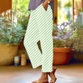 thumbnail image 2 of Bovemsi Wide Leg Pants Woman Women's Spring And Summer Casual 3D Printed Back Pocket Cotton Linen Travel Pants, 2 of 9