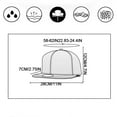 thumbnail image 4 of serony 2pcs/set Classic Color-Blocking Hat Snapbacks Cap Mesh Sunshade and modern Net Hat For Dad, 4 of 6