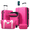 Pink, variant on Euroco Luggage Sets 5 Piece, ABS Hardside Expandable Suitcase Set with TSA Lock Spinner Wheels and 2 Bags,20" Half-opening Carry on Luggage with USB Port for Travel,Light Pink(20"/24"/28")
