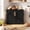 Black, variant on BGTREND Bread Box With Arched Door for Kitchen Countertop, Spacious Bamboo Corner Bread Storage Container, Under Cabinet Organizer(Black,Small)