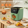 thumbnail image 3 of Bluebow Newest Air Fryer Large 8.5 QT, Green, 8 in 1 Touch Screen, Visible Window, 1750W, 3 of 7