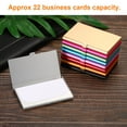 thumbnail image 5 of Professional Business Card Holder Aluminum Pocket Credit Card Case, Pink, 5 of 5
