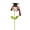Doctors hat girl, variant on Crochet Boy/Girl/Dog Figurine with Doctoral Hat Hand-woven Flower Handmade Commencement Celebration Gift for Students