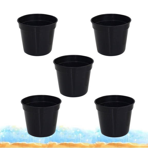 GOOHOCHY 10-Pack Round Planter Pots for and Flowers, Indoor Outdoor Flowerpot Basin