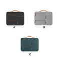 thumbnail image 2 of Qarigey Bolsa para portátil de 13/14/15 pulgadas, organizador Digital electrónico, funda a prueba de golpes, Estuche de transporte Bolsas de mensajero y de hombro Negro 13 pulgadas, 2 of 6