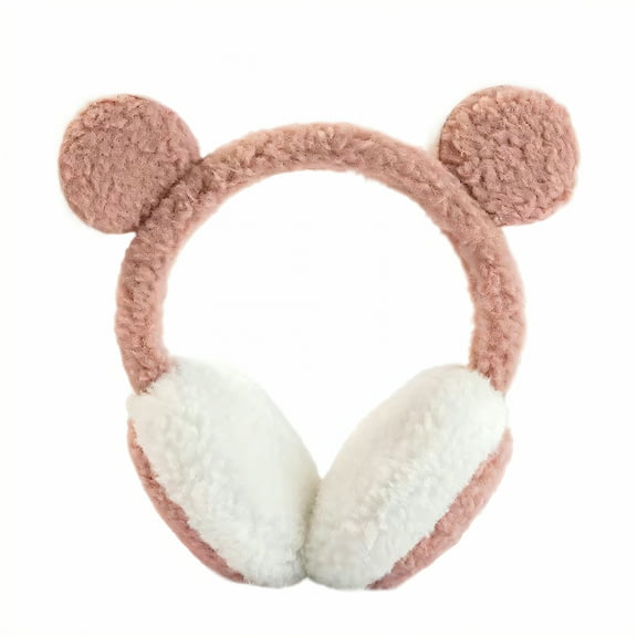 TELOLY Ear Muffs,Cozy Ear Coverage Ear Muffs for Winter Women,Stylish Cold Defense Ear Muffs for Men,Pink