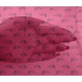 thumbnail image 4 of oneOone Viscose Chiffon Pink Fabric Rabbit Animal Sewing Craft Projects Fabric Prints By Yard 42 Inch Wide, 4 of 4