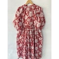 thumbnail image 7 of Red Floral Cotton Dress, Handblock Dresses, Cotton Long Dress, Handmade Cotton Dress, Skater Dresses, Circle Dresses, Handmade Dresses, 7 of 7