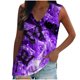 thumbnail image 1 of Blusa básica de ajuste holgado con cuello en V y color liso para mujer Fridja  qr494, 1 of 8