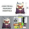 thumbnail image 2 of Easygdp Butterfly Over Lavender Drawstring Backpack Gym Bag,Sport Gym Sackpack,Gym Sack with Side Pocket for Men Women, 2 of 6