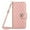 Coralpink, variant on SaniMore Case for Samsung Galaxy S24, PU Leather 3D Lattice Stylish for Girls Crossbody Lanyard Flip Kickstand Card Slots Cash Pocket Magnetic Clasp Full Protective Shockproof Wallet Shell, Coralpink