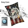 thumbnail image 6 of Salouo Retro American Eagle A Pattern Pillow Cases,1PC Pillow Covers with Envelope Closure Decorative Pillow Case for Bed Couch,Pillows Not Included-14"x20", 6 of 6