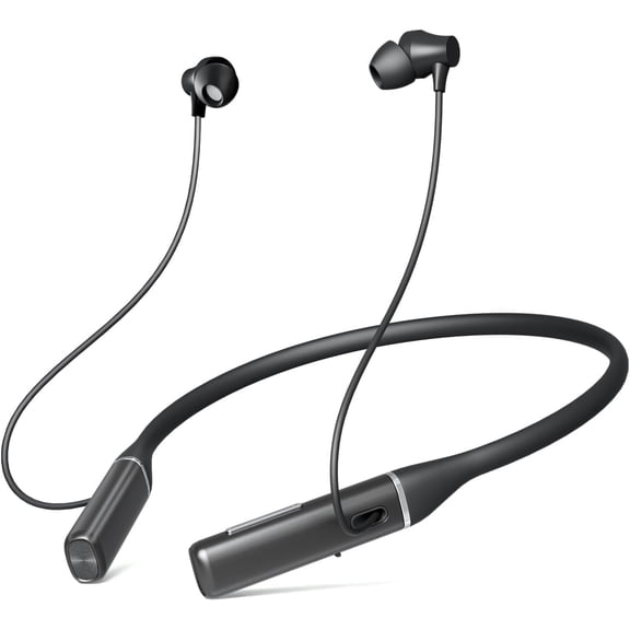 Sunitec Neckband Bluetooth Headphones Running Headphones, HD Stereo Wireless In-Ear Extra Bass Headset, Around Neck Bluetooth Headphones Noise Cancelling Mic for Phone Call