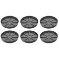 thumbnail image 1 of Unique Bargains Plant Pot Saucers 10.5 Inch, 6 Pack Plastic Round Plant Pot Flower Drip Tray, Gray, 1 of 6