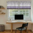 thumbnail image 5 of Purple Geometric Tier Curtains 36 Inch Length, Stripes Boho Spring Flowers Country Rural Cafe Short Curtains for Bathroom Over Sink, Small Kitchen Curtain Light Filtering Drapes 2 Panels 27.5"Wx36"L, 5 of 8