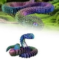 thumbnail image 2 of 3D Printed Snake,12in Flexible 3D Printed Animal Snake,Christmas Fidget Toys Gifts Halloween Decorations Indoor Outdoor,Decorative Easter for Kids Home Decor, 2 of 9