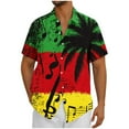 thumbnail image 2 of Wancir Mens Hawaiian Shirt Short Sleeve Button Down Shirt Tropical Summer Beach Shirt, 2 of 5